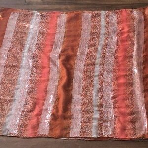 2/$12 3/$18 BCBGeneraton orange sequin scarf